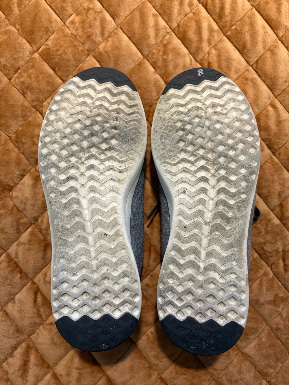 Cole Haan Grandpro Gray Wool Casual Sneakers with Black Laces
